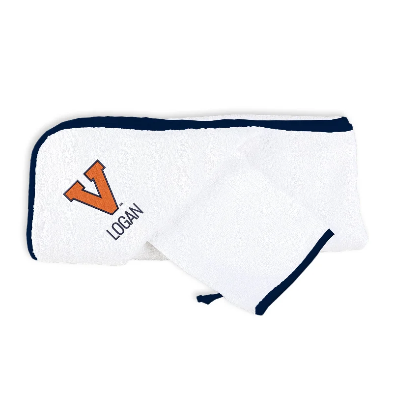 White with Navy Trim