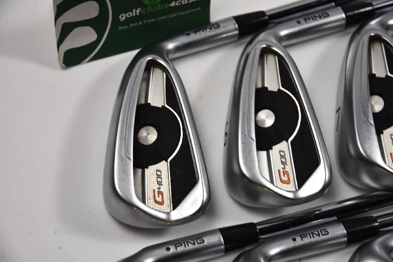 Ping G400 Irons / 5-PW+UW+SW / Black Dot / Regular Flex Ping AWT 2.0 Shafts