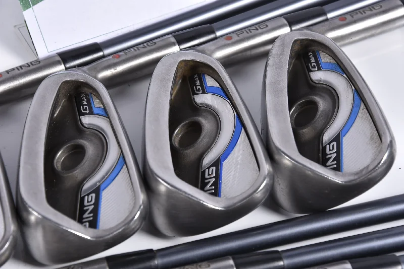 Easy Fashion Ping GMax Irons / 5-PW+GW+SW / Red Dot / Senior Flex Ping CFS 65 Shaft Easy Fashion Ping GMax Irons / 5-PW+GW+SW / Red Dot / Senior Flex Ping CFS 65 Shaft
