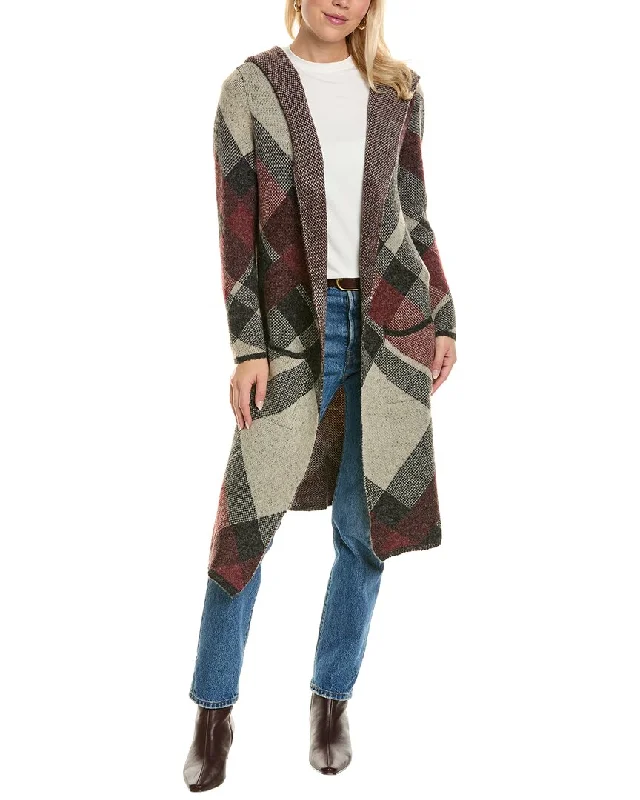 Joseph A. Hooded Duster Coat