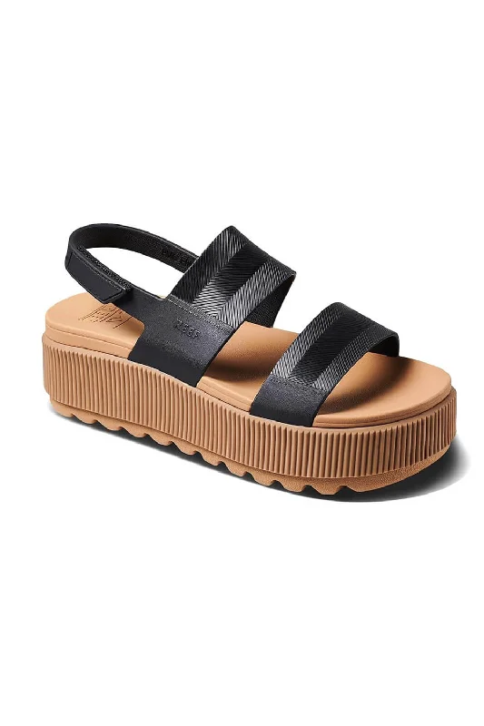 Reef Water Vista Higher Sandals for Women in Black/Tan | CJ4386