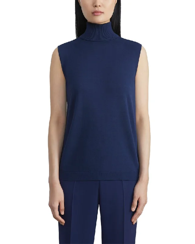 Lafayette 148 New York Sleeveless Turtleneck Shell