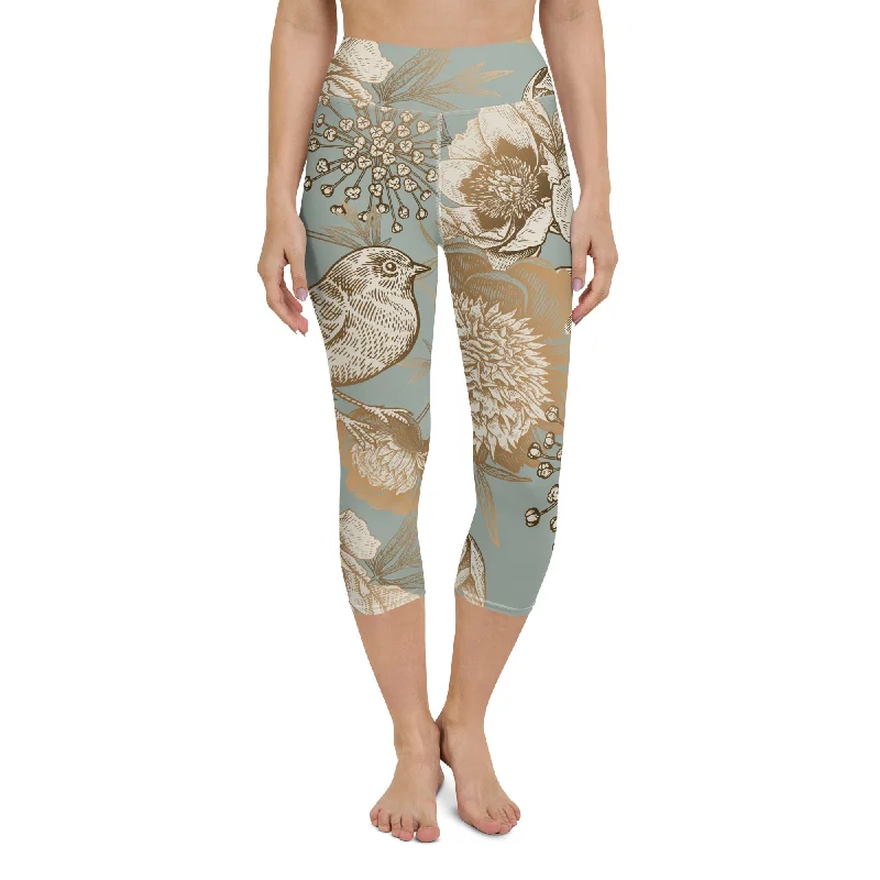 Golden Garden Yoga Capris