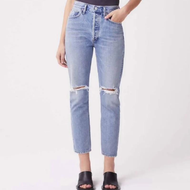 Riley Crop Jeans In Escalate