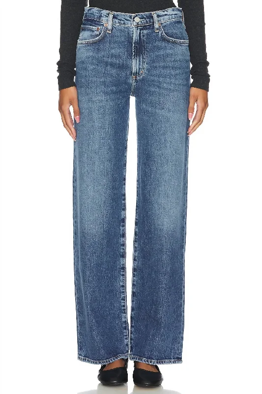 Mid Rise Relaxed Straight Harper Jeans In Fix