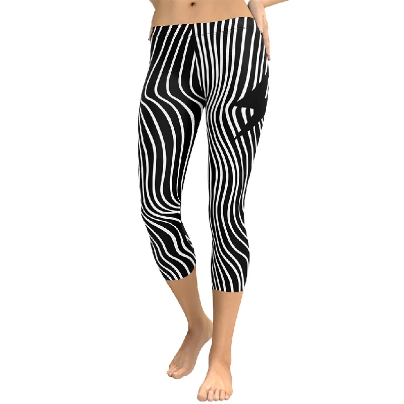 Mushroom Lines Capris