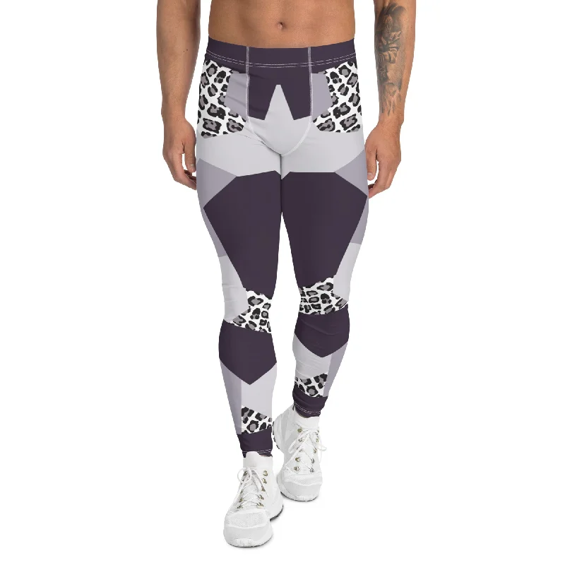 Geometric Animal Print Men's Leggings