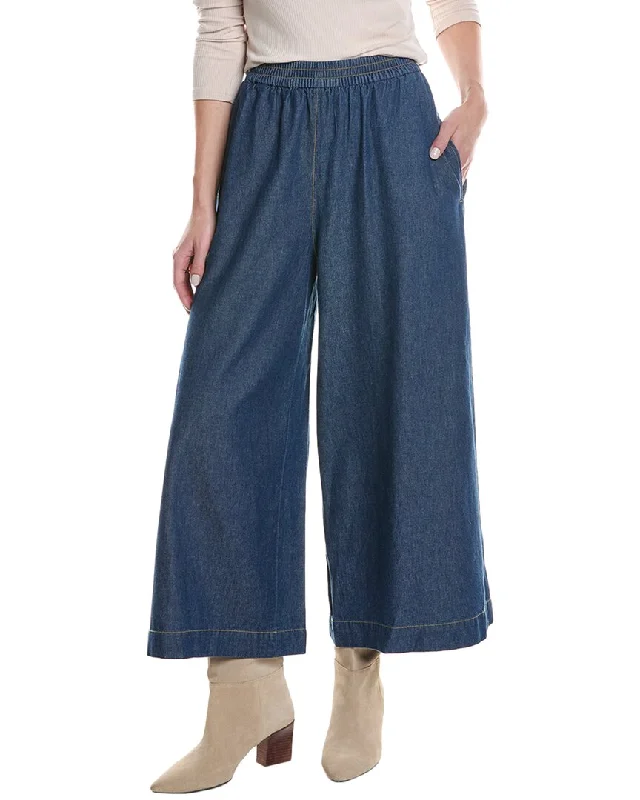 Vince Camuto Wide Leg Smocked Waist Pull-On Pant