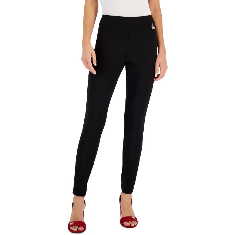 Womens Ponte Stretch Ankle Pants