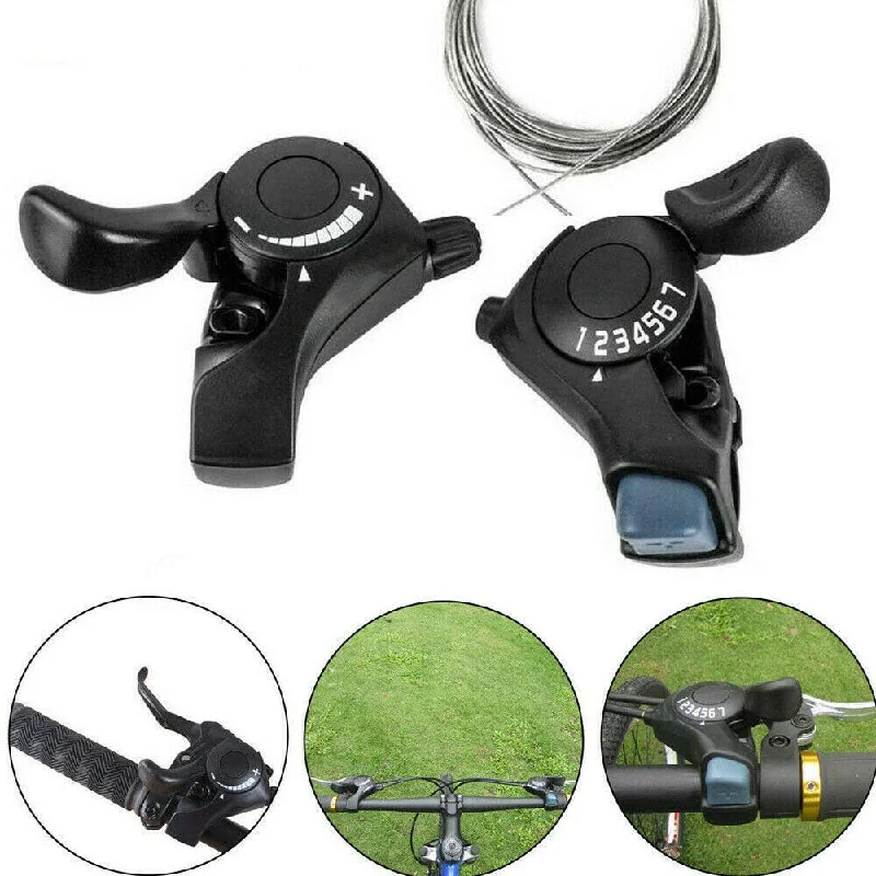 SL-TX30 3/6/7/18/21 Speed MTB Mountain Bike Thumb Gear Shift Lever Set