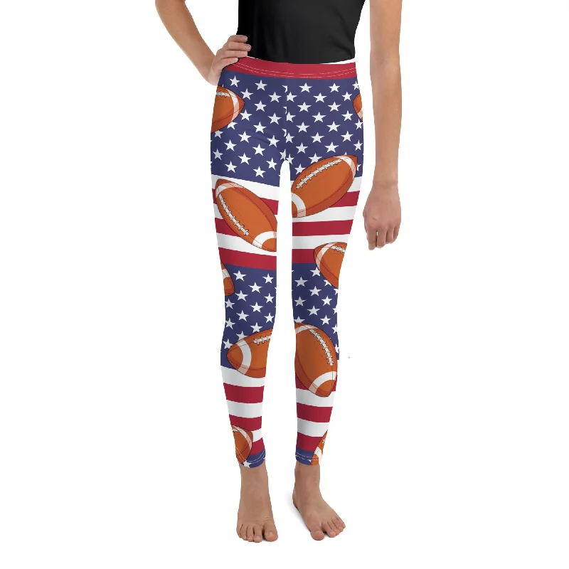 Love Football Youth Leggings