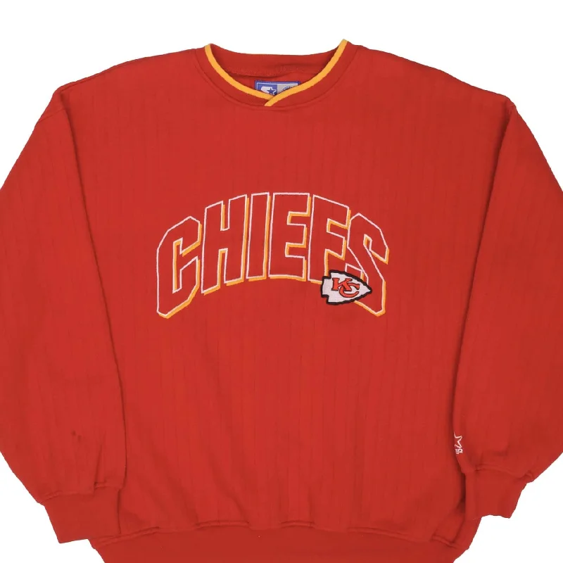 VINTAGE NFL KANSAS CITY CHIEFS EMBROIDERED SWEATSHIRT SIZE XL 1990S