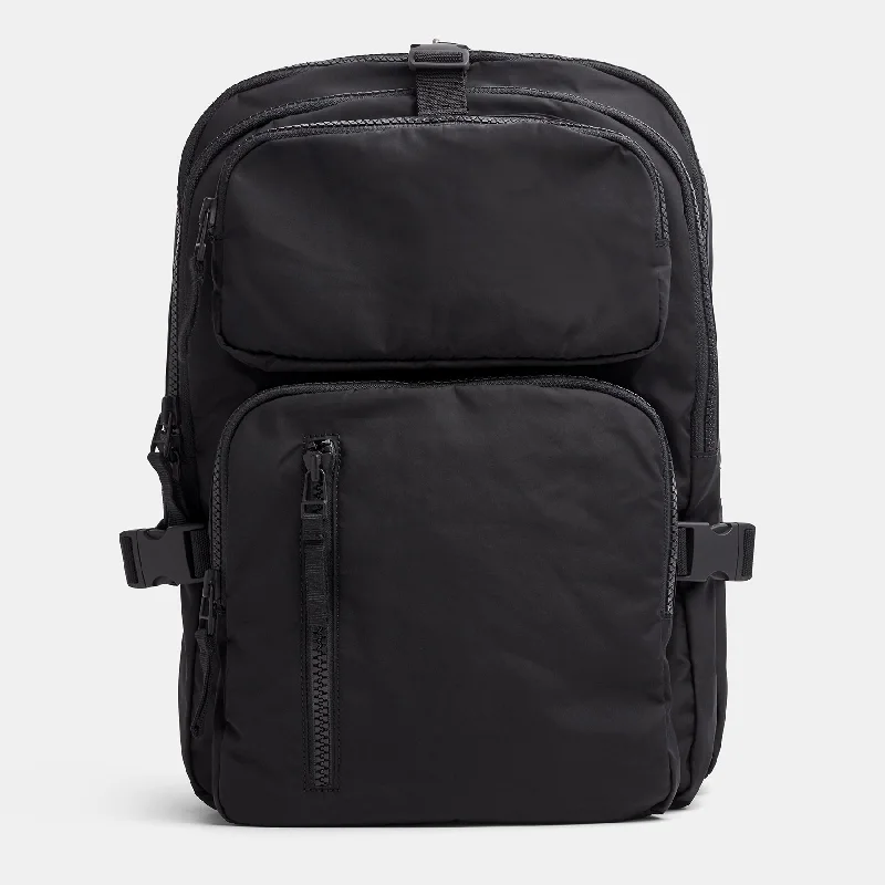 Sierra Nylon Utility Backpack - Black