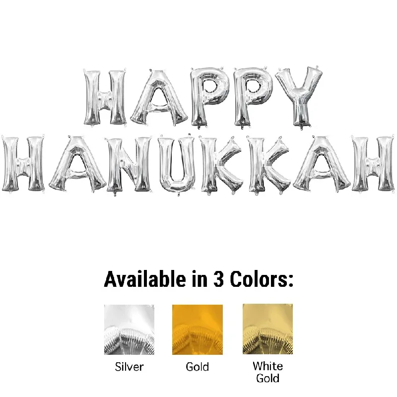 16 inch HAPPY HANUKKAH - ANAGRAM LETTERS KIT (AIR-FILL ONLY)