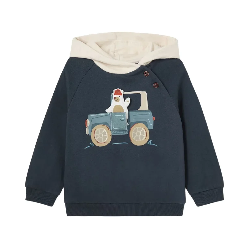 Gray Bear Jeep Graphic Hoodie