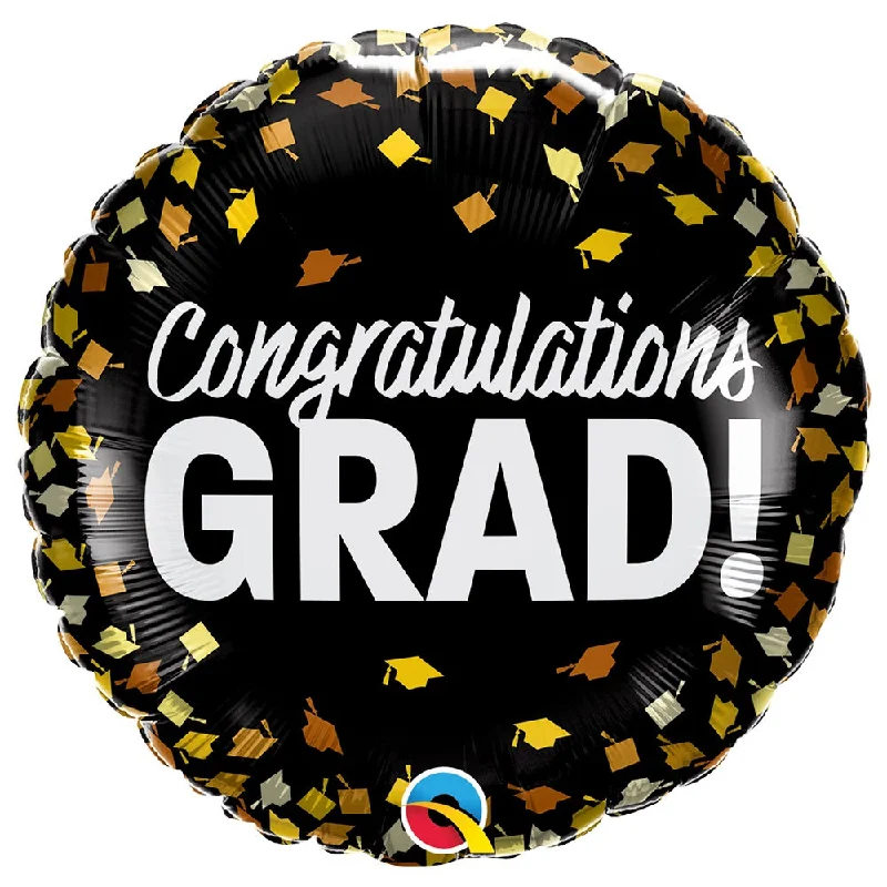 18 inch GRAD CONFETTI CAPS