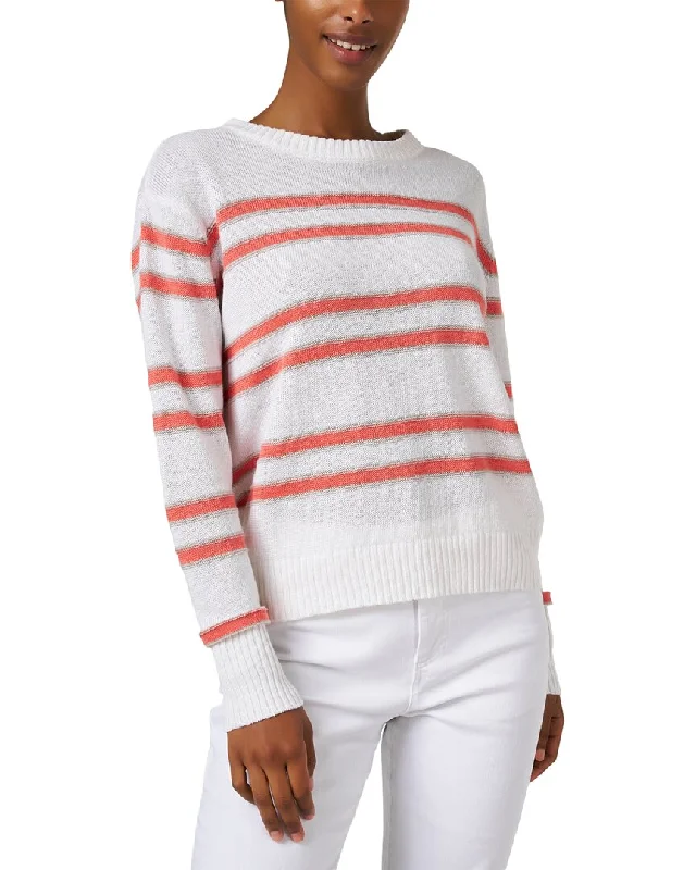 Kinross Striped Linen Sweater