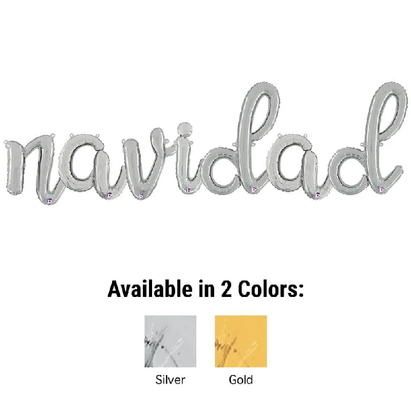 NAVIDAD - BETALLIC SCRIPT LETTERS KIT (AIR-FILL ONLY)