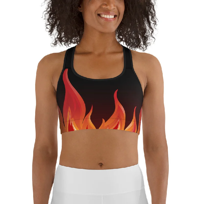 Crimson Inferno Sports Bra