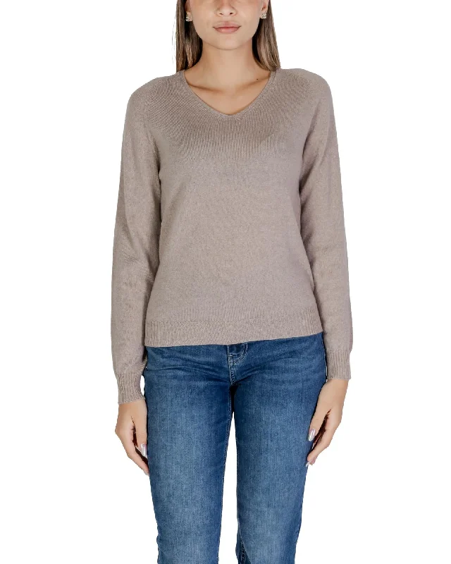 Sandro Ferrone  Womens 100 Cashmere VNeck Sweater