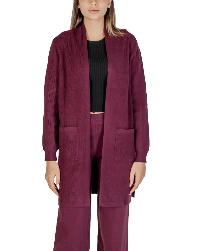 Clere Cler Women's Long Sleeve Open Front Knit Cardigan