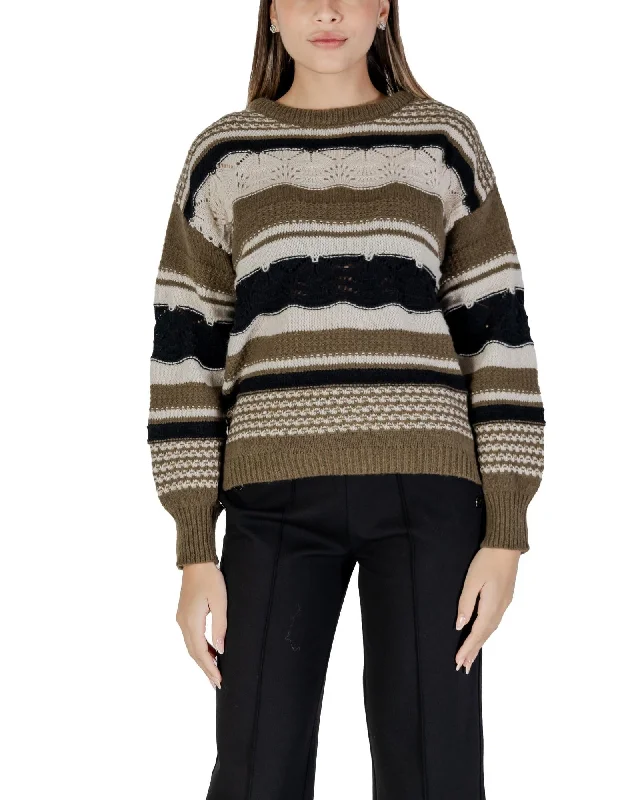 Ichi Round Neck Long Sleeve Knitwear