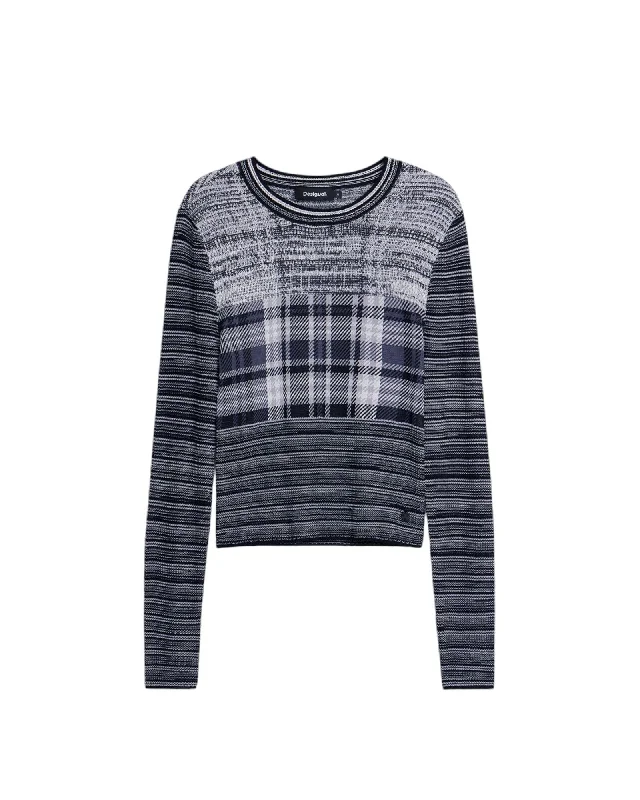 Desigual  Womens Striped Knitwear Sweater