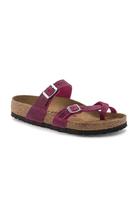 Birkenstock Mayari Oiled Leather Sandals for Women in Festive Fuchsia | 1024034