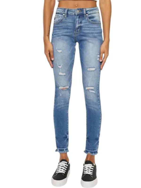 High Rise Super Skinny Jeans In Blue