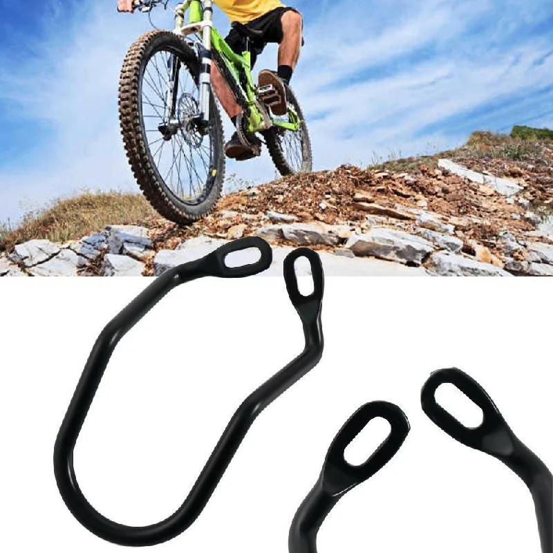 Mountain Bicycle Chain Gear Guard Protector Bike Rear Derailleur Hanger Frame Double Wings Hole Arched Bracket Rack Cycling Part