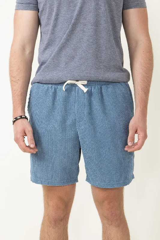 Corduroy Shorts for Men in Sky Blue | SB56-FW3-SKYBLUE