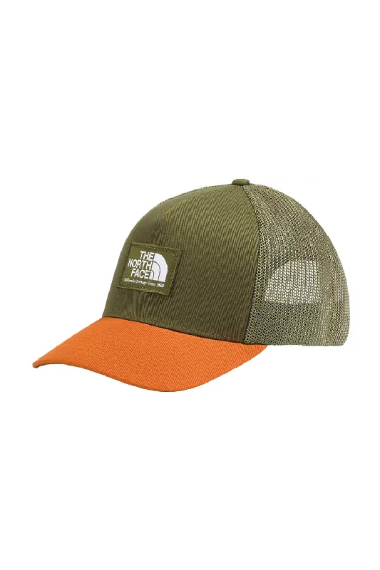 The North Face Keep It Patched Structured Trucker Hat in Olive | NF0A3FKD-WRO