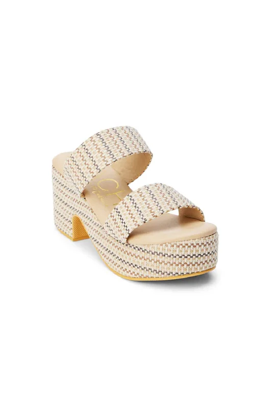 Beach by Matisse Ocean Ave Platform Heels for Women in Ivory | OCEAN AVE-IVORY MOSAIC