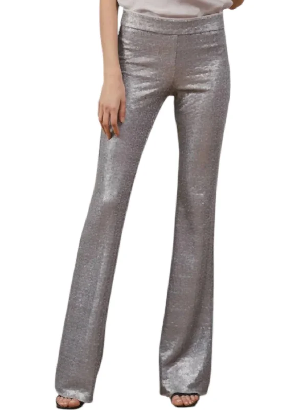 Bellini Sequin Pants In Silver