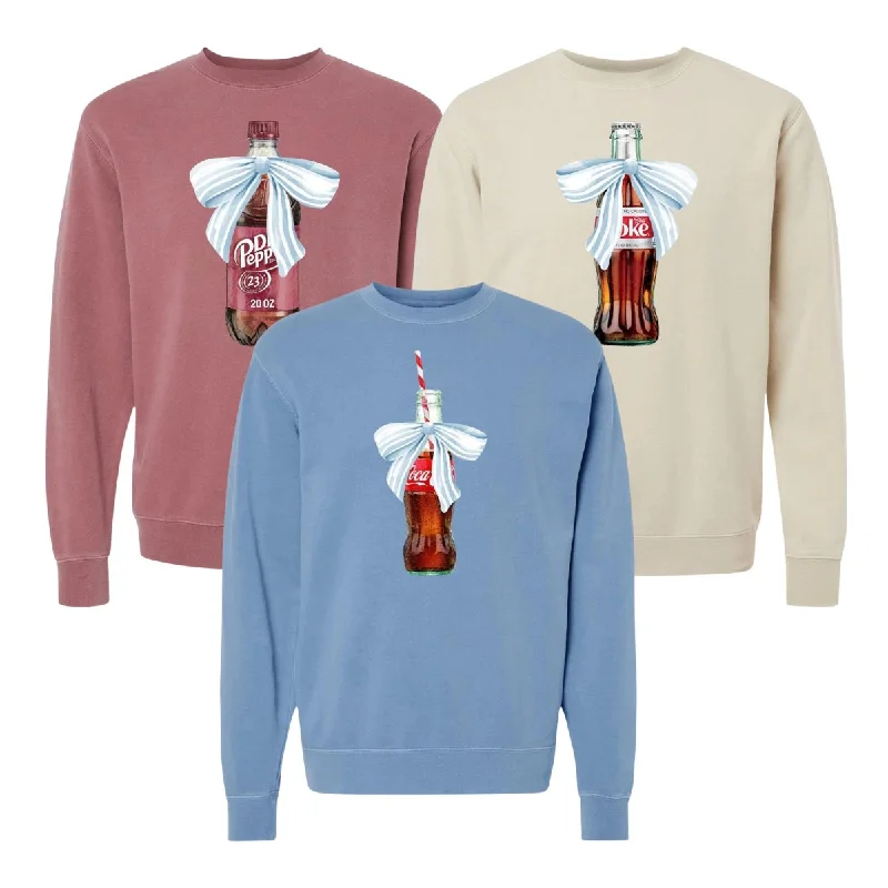 Casual And Comfortable 'Vintage Soda With Bow' Cozy Crew