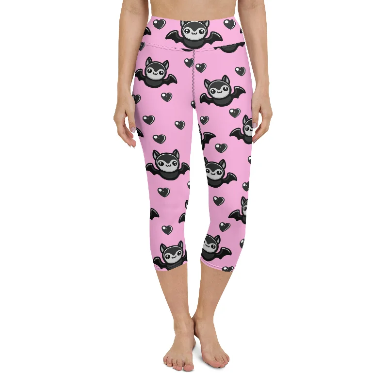 Cute Bats Yoga Capris