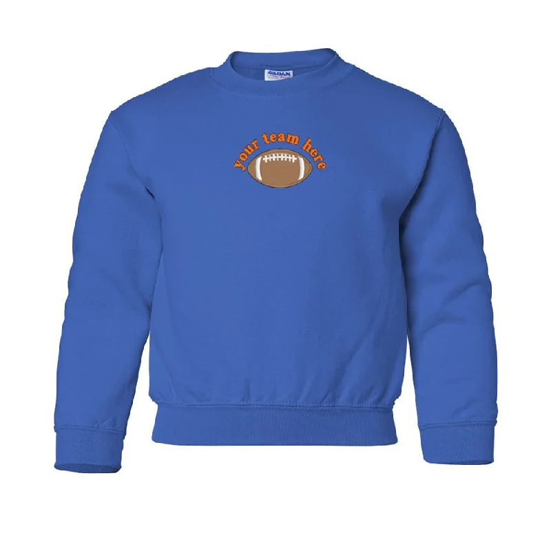 Luxury Fashion Kids Make It Yours™ Football Gameday Crewneck Sweatshirt