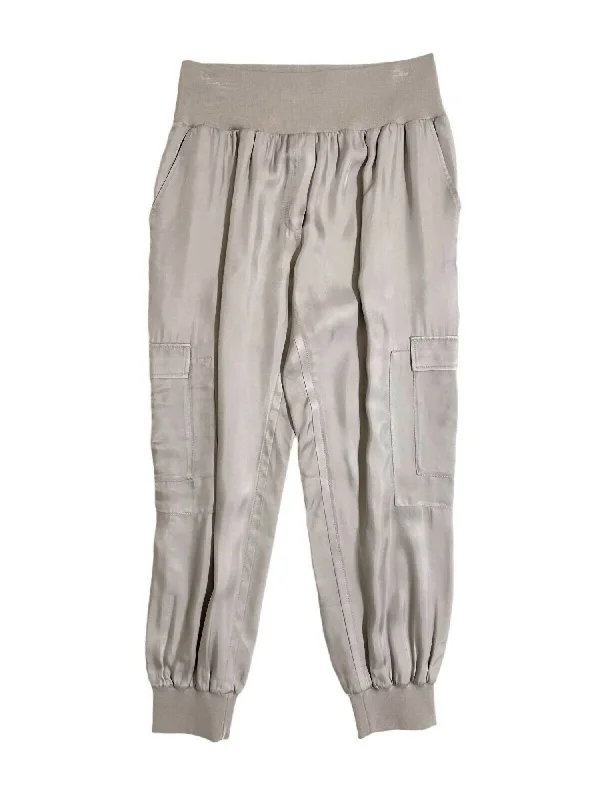 Women's Giles Cupro Jogger Pants In Gray