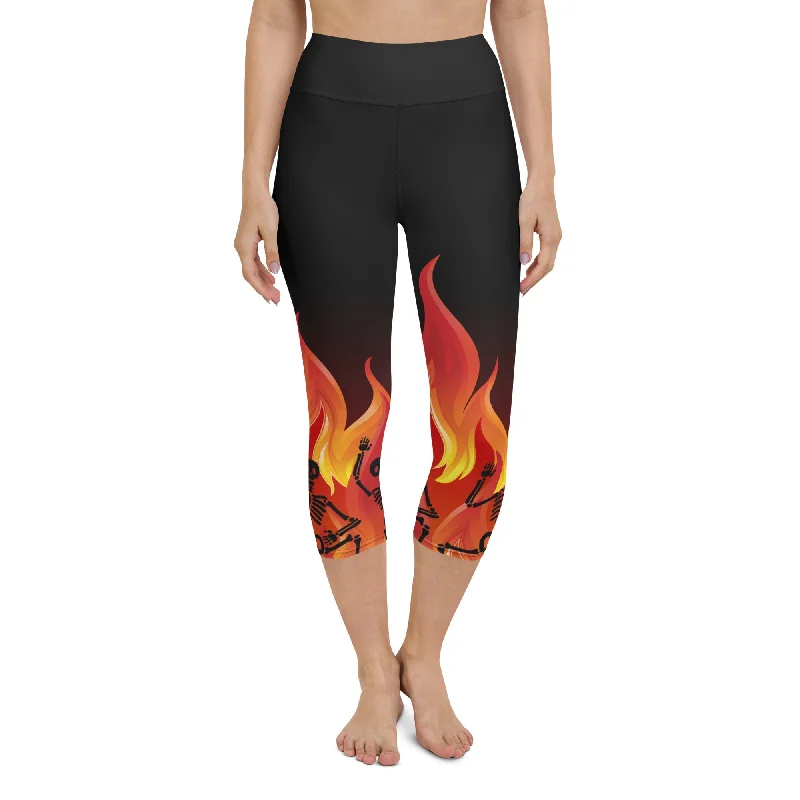 Crimson Inferno Yoga Capris