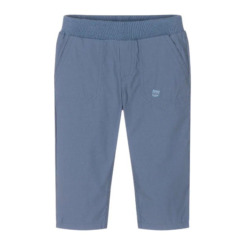 Blue Soft Logo Pants