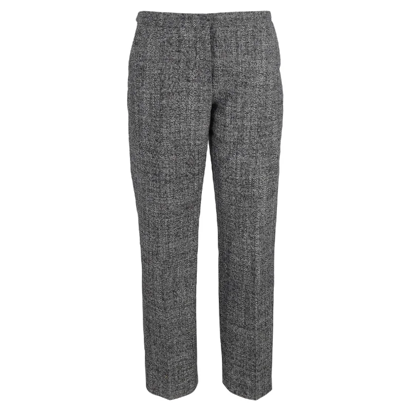 Energy Wear Dries Van Noten Straight-Leg Trousers in Grey Wool
