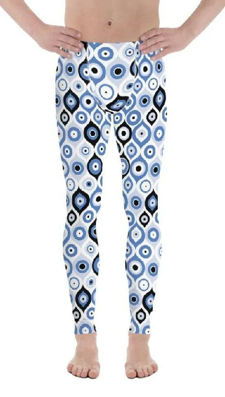 Personal Charm Blue Eye Pattern Men's Leggings
