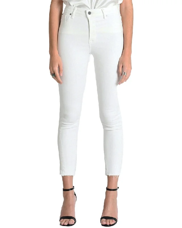 Versatile Casuals Fidelity Denim Gwen Vintage White Crop Jean