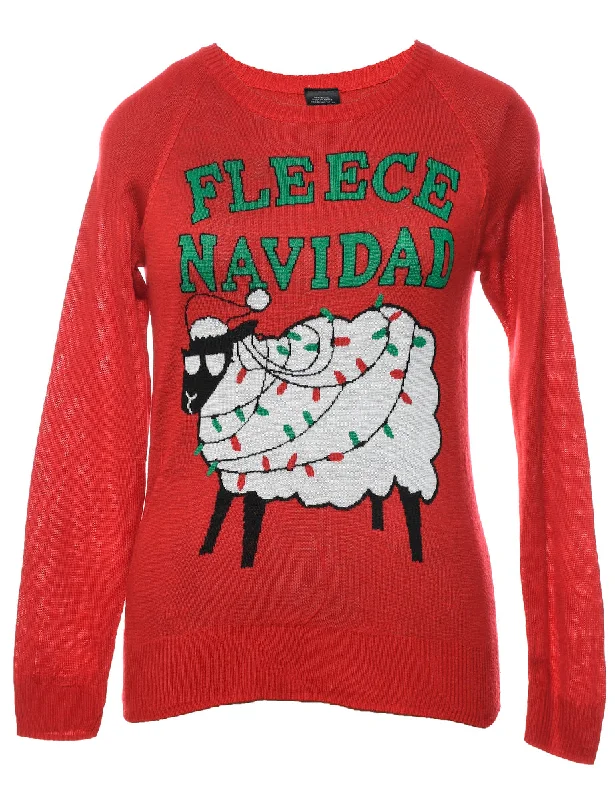 Animal Design Christmas Jumper - S