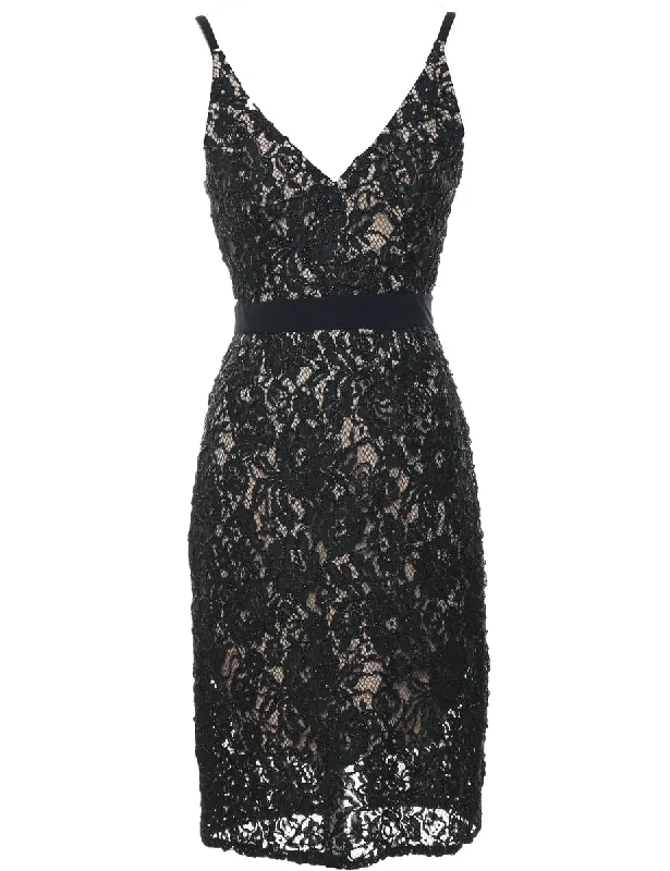 Black Evening Dress - XS