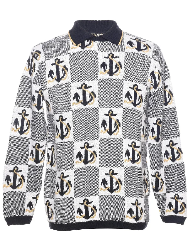 Navy Jumper - S