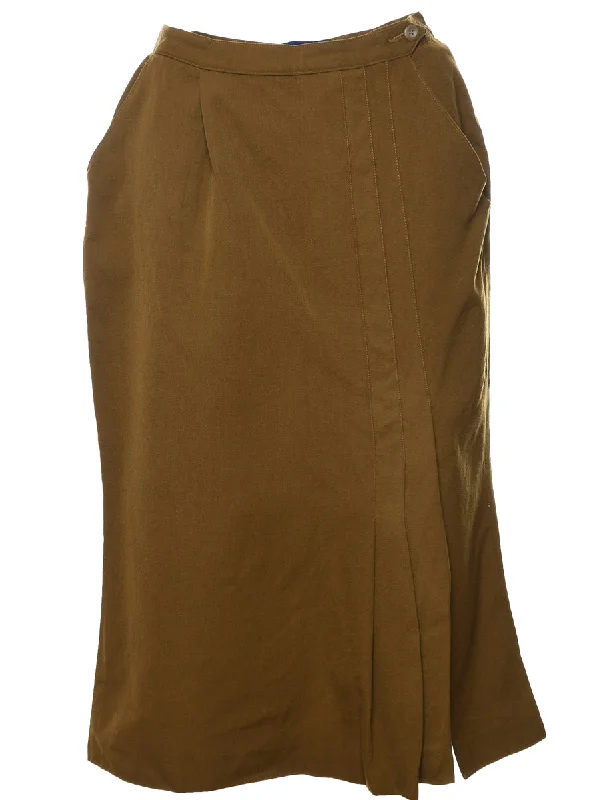 Olive Green Skirt - S