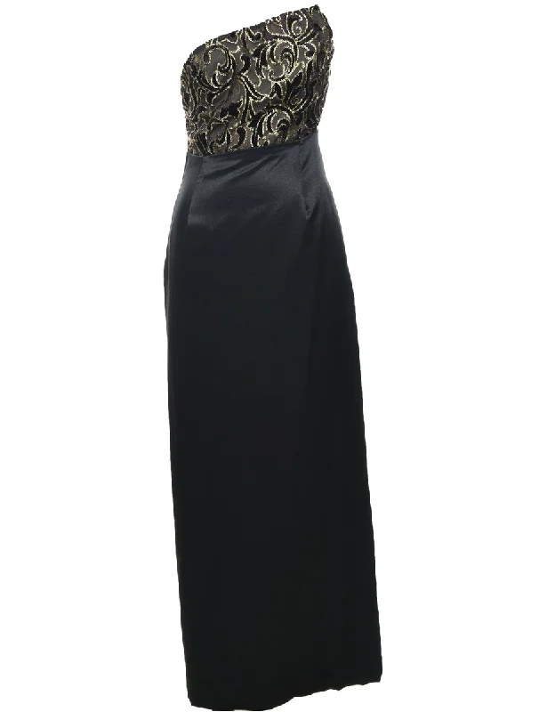 One Shouldered Evening Dress - XS