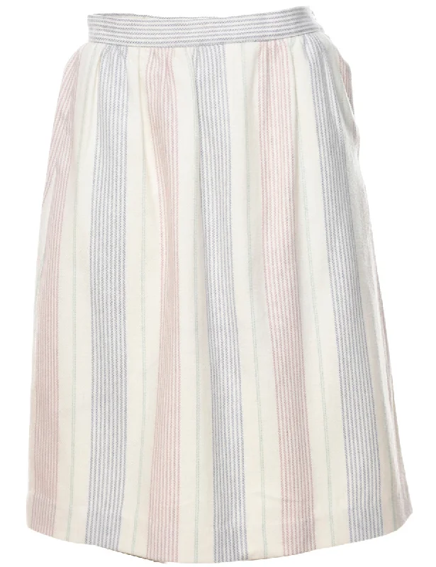 Striped Pencil Skirt - S